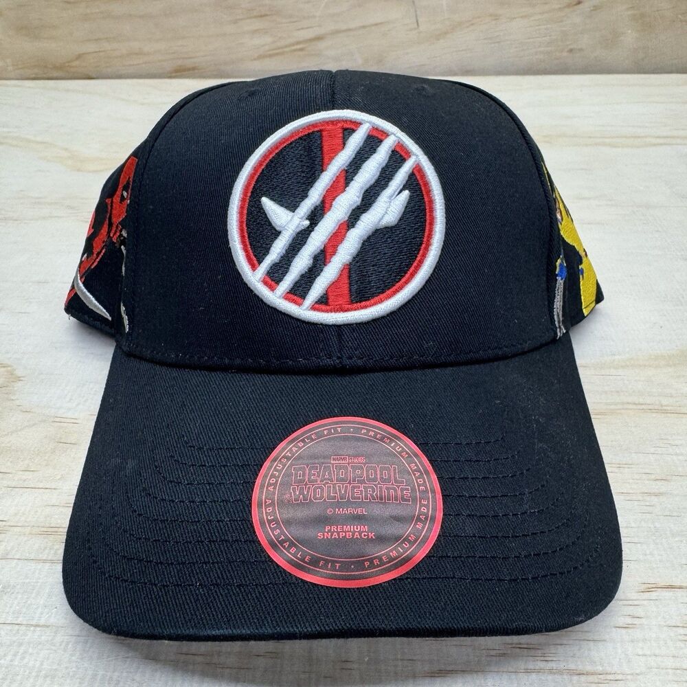 NEW Deadpool Wolverine Lids Premium MVP Adjustable Hat Cap Black